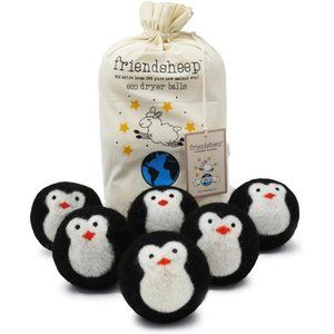 Wool Dryer Balls,Organic Fair Trade Reusable Fabric Softener, Extra Large,6 Pack